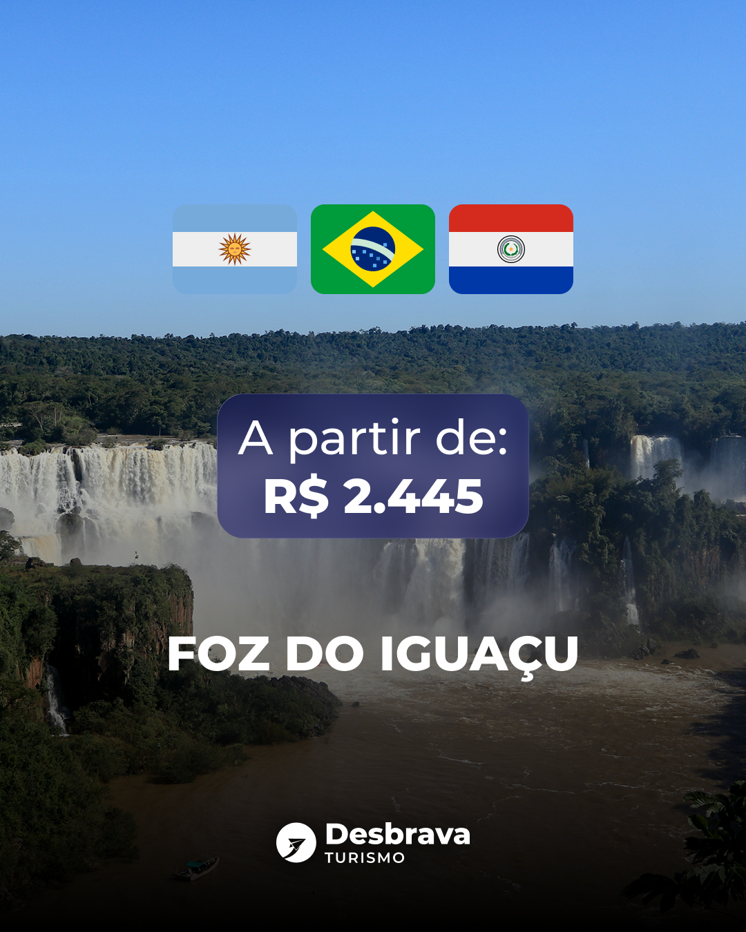 Desbrava Turismo - Expedições em grupo e Experiências inesquecíveis modelo pacote foz
