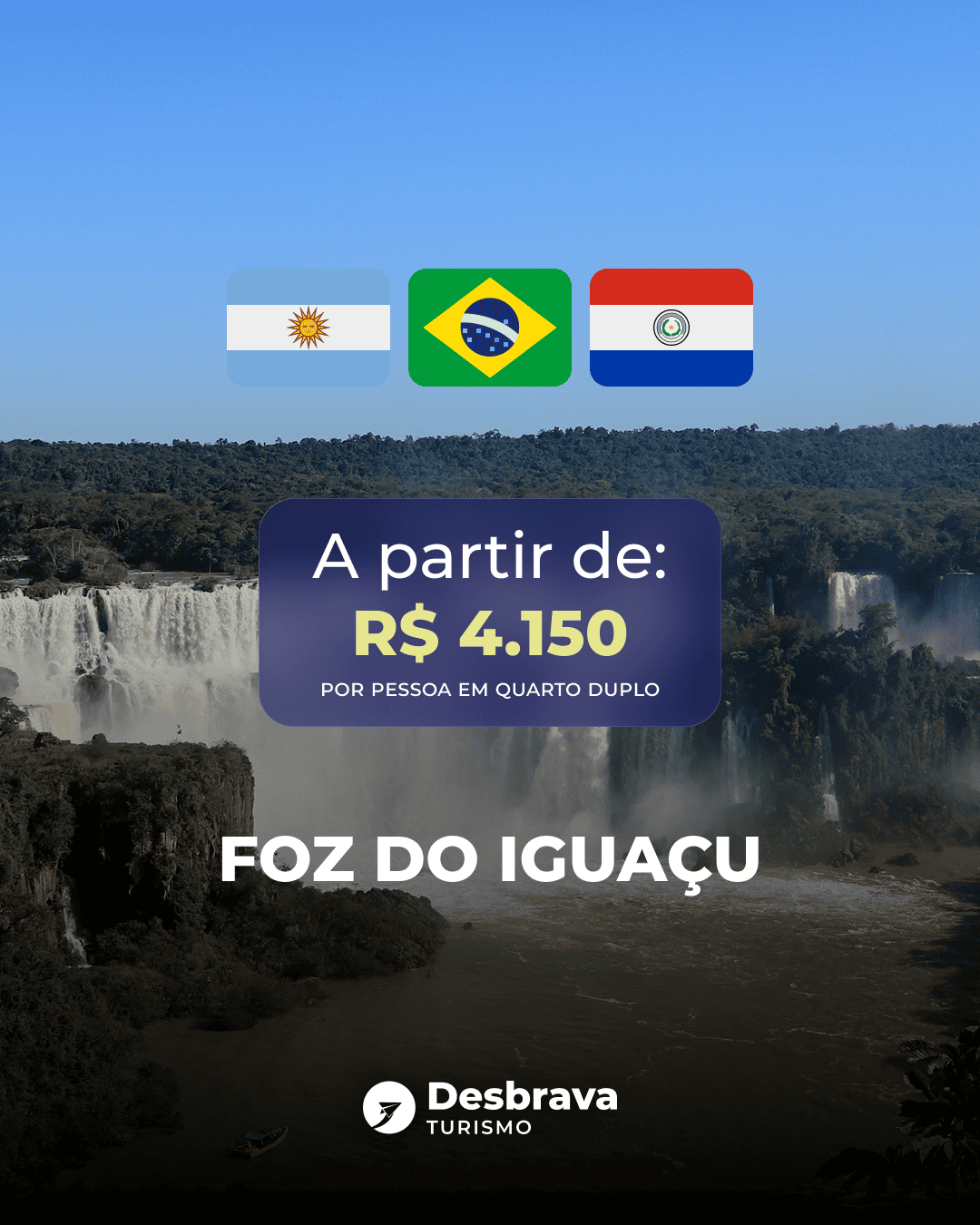 Desbrava Turismo - Você vive o destino, a Desbrava cuida do caminho modelo pacote foz
